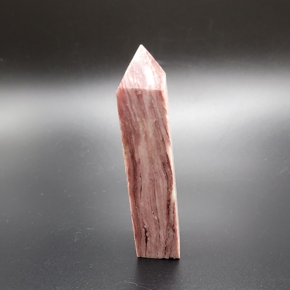 Pink Agate Obelisk Crystal Tower - Picture 3 of 3